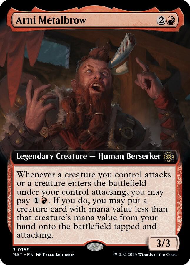 Arni Metalbrow (Extended Art) 159 card from March of the Machine: The Aftermath