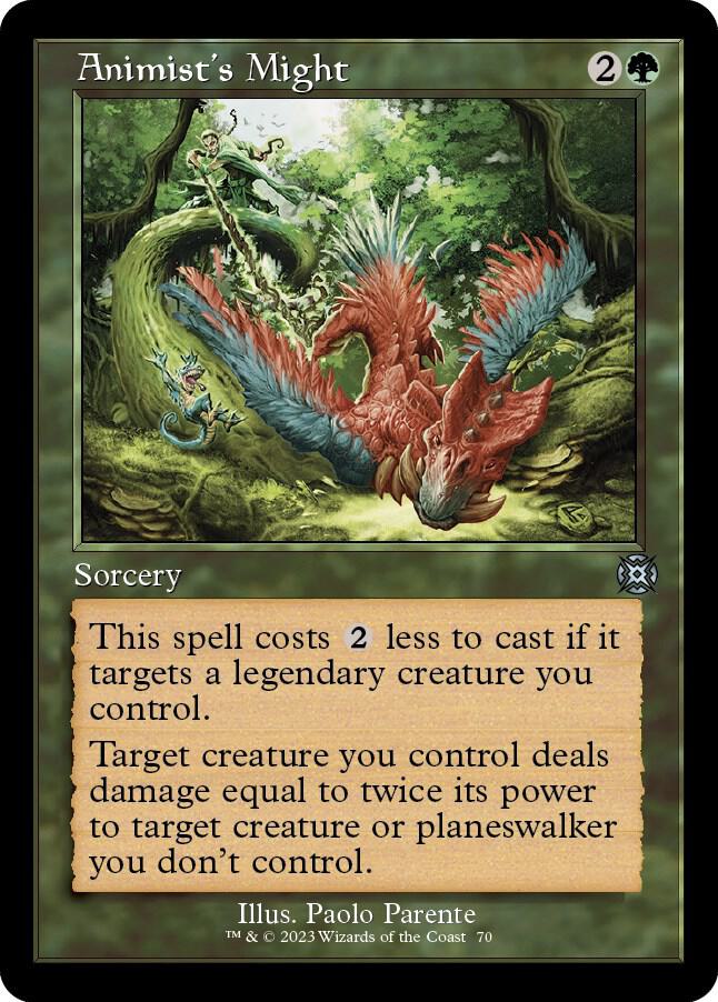 Animist's Might (Retro Frame) 70 card from March of the Machine: The Aftermath