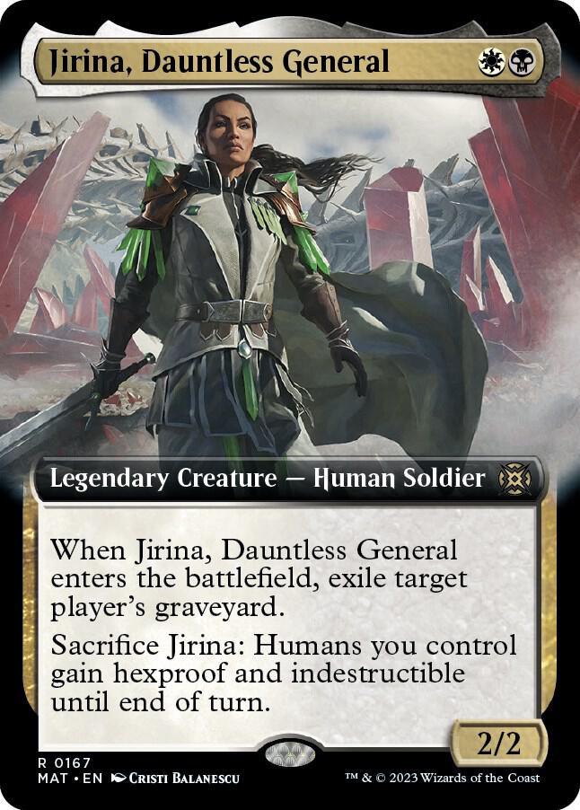 Jirina, Dauntless General (Extended Art) 167 card from March of the Machine: The Aftermath