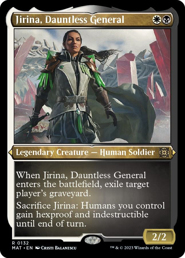 Jirina, Dauntless General (Foil Etched) 132 card from March of the Machine: The Aftermath