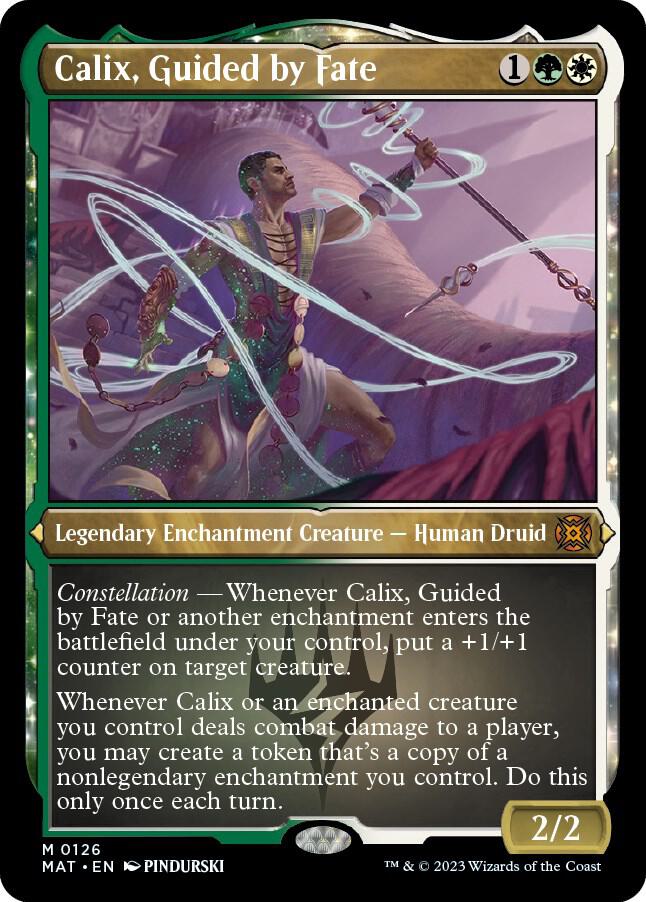 Calix, Guided by Fate (Foil Etched) 126 card from March of the Machine: The Aftermath