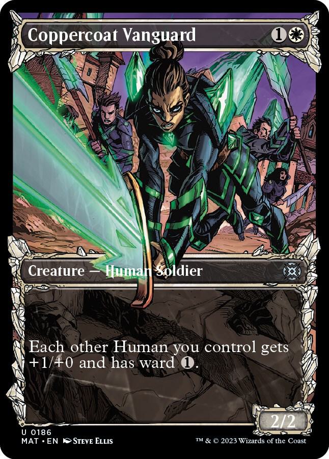 Coppercoat Vanguard (Halo Foil) 186 card from March of the Machine: The Aftermath