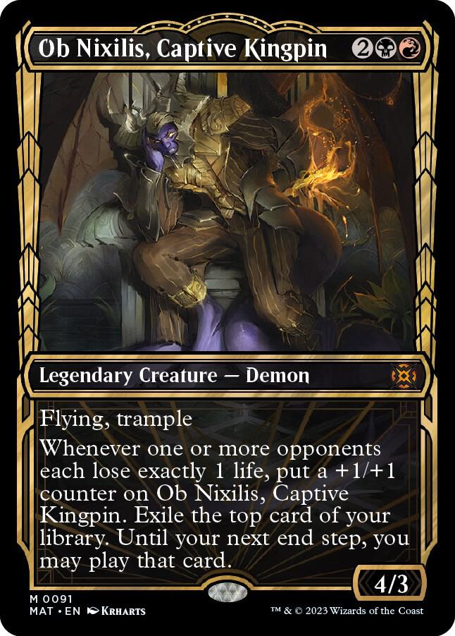 Ob Nixilis, Captive Kingpin (Showcase) 91 card from March of the Machine: The Aftermath