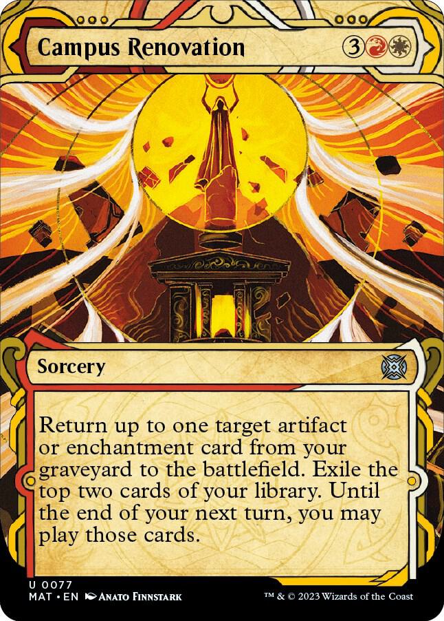 Campus Renovation (Showcase) 77 card from March of the Machine: The Aftermath