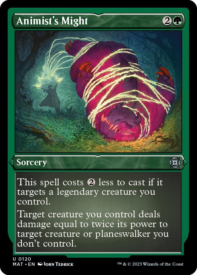 Animist's Might (Foil Etched) 120 card from March of the Machine: The Aftermath