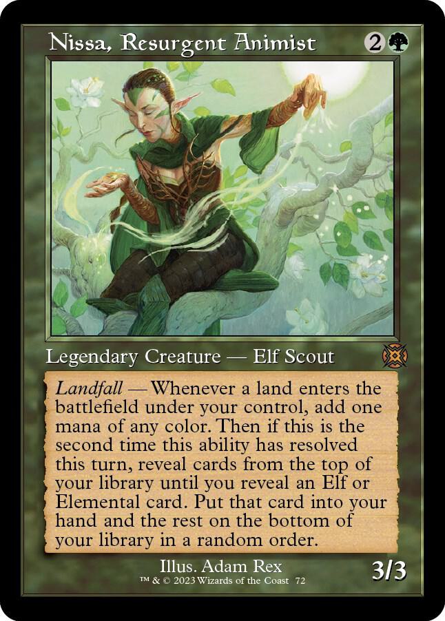 Nissa, Resurgent Animist (Retro Frame) 72 card from March of the Machine: The Aftermath