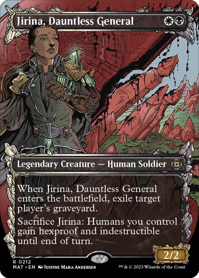 Jirina, Dauntless General (Halo Foil) 212 card from March of the Machine: The Aftermath