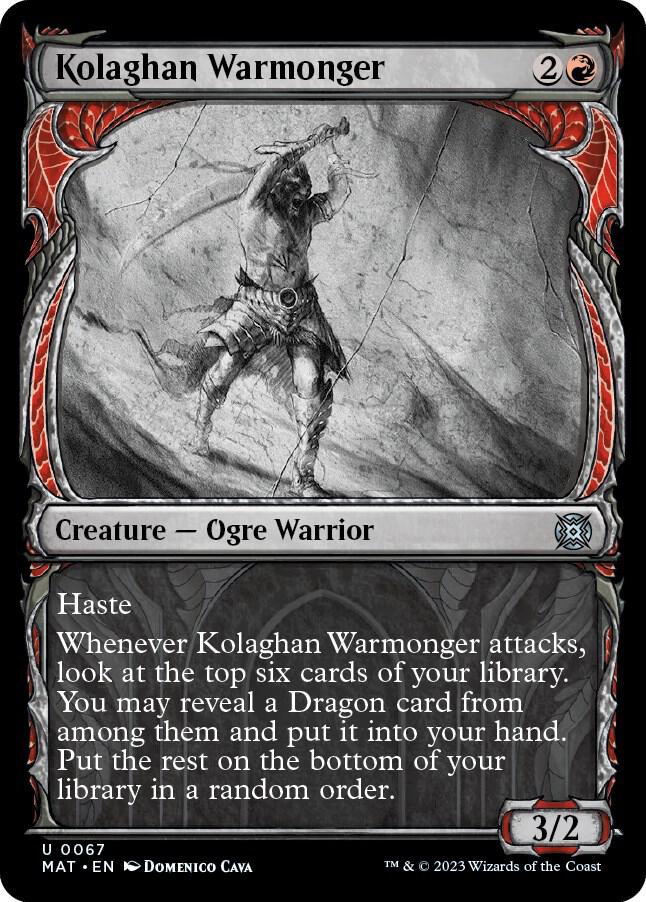 Kolaghan Warmonger (Showcase) 67 card from March of the Machine: The Aftermath