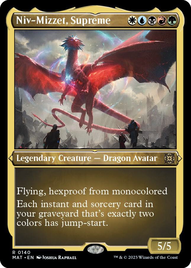 Niv-Mizzet, Supreme (Foil Etched) 140 card from March of the Machine: The Aftermath