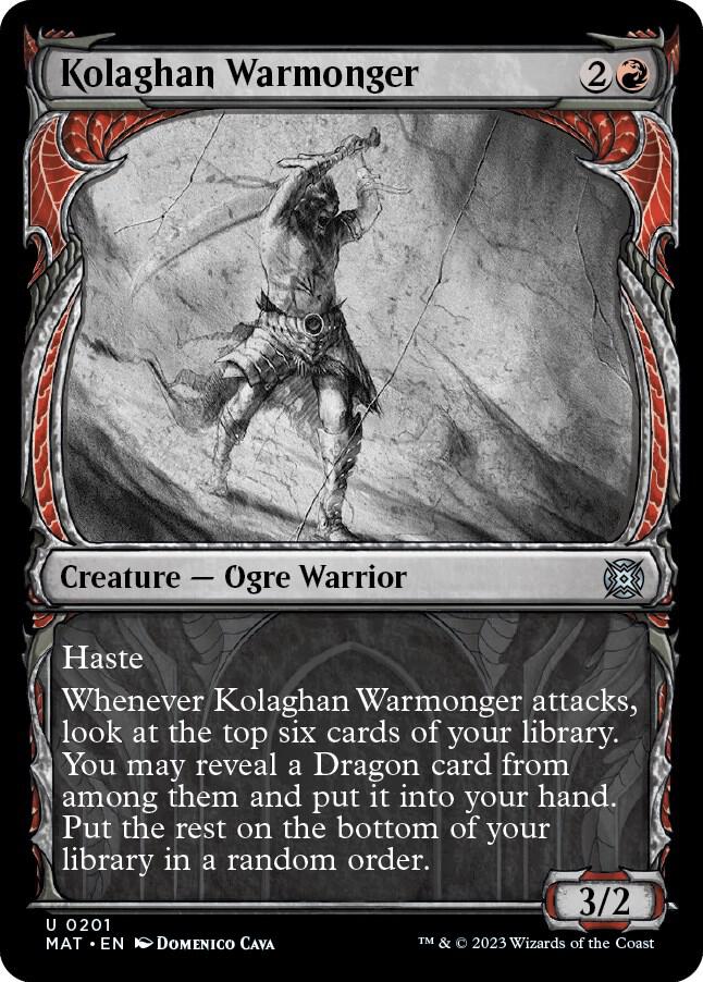 Kolaghan Warmonger (Halo Foil) 201 card from March of the Machine: The Aftermath