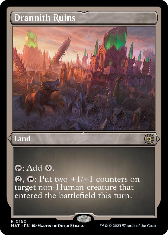 Drannith Ruins (Foil Etched) 150 card from March of the Machine: The Aftermath