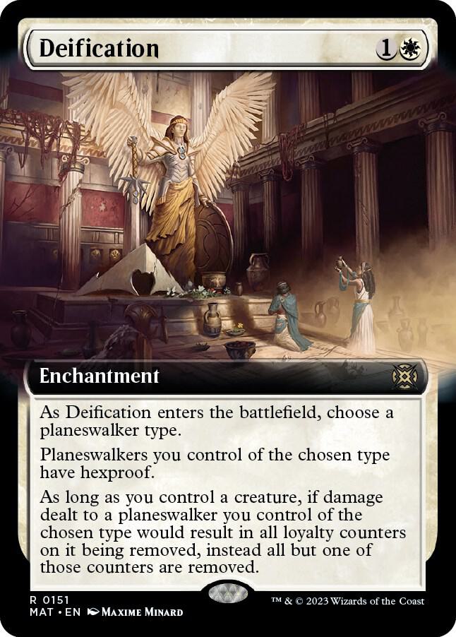 Deification (Extended Art) 151 card from March of the Machine: The Aftermath