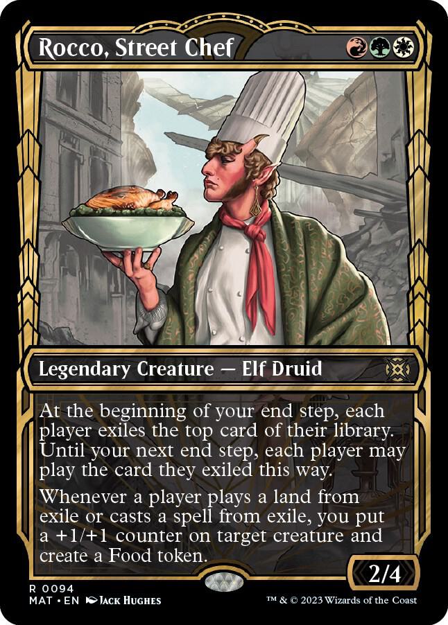 Rocco, Street Chef (Showcase) 94 card from March of the Machine: The Aftermath