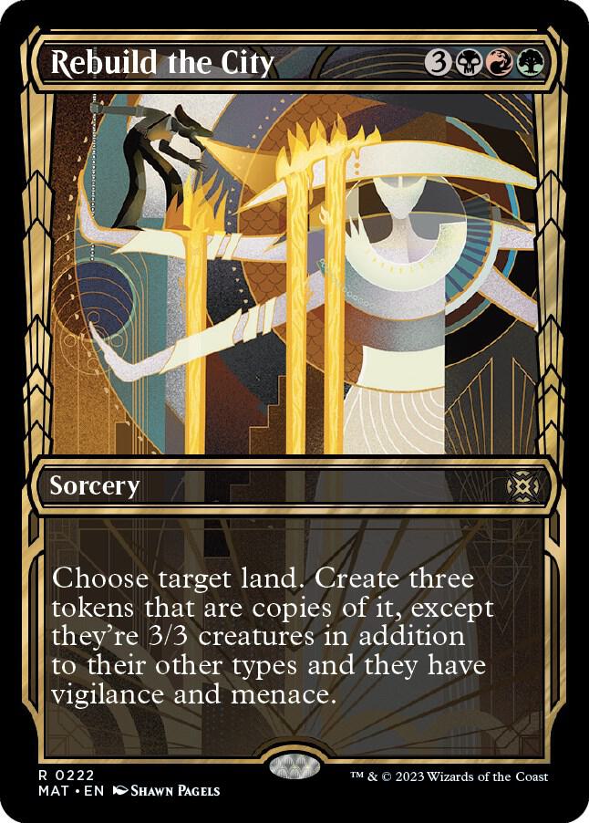 Rebuild the City (Halo Foil) 222 card from March of the Machine: The Aftermath