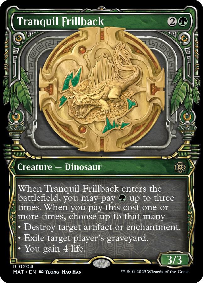 Tranquil Frillback (Halo Foil) 204 card from March of the Machine: The Aftermath