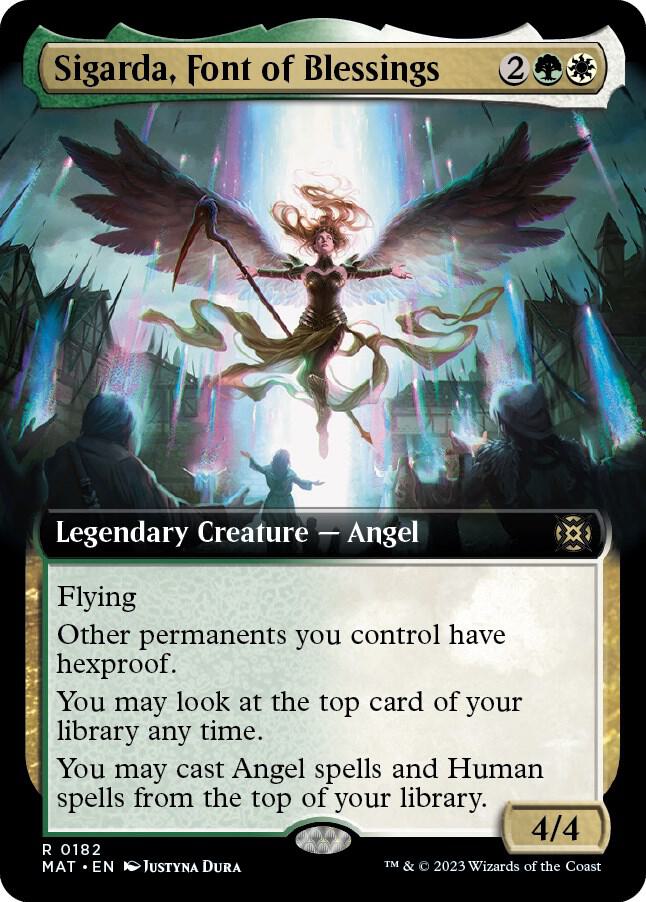 Sigarda, Font of Blessings (Extended Art) 182 card from March of the Machine: The Aftermath