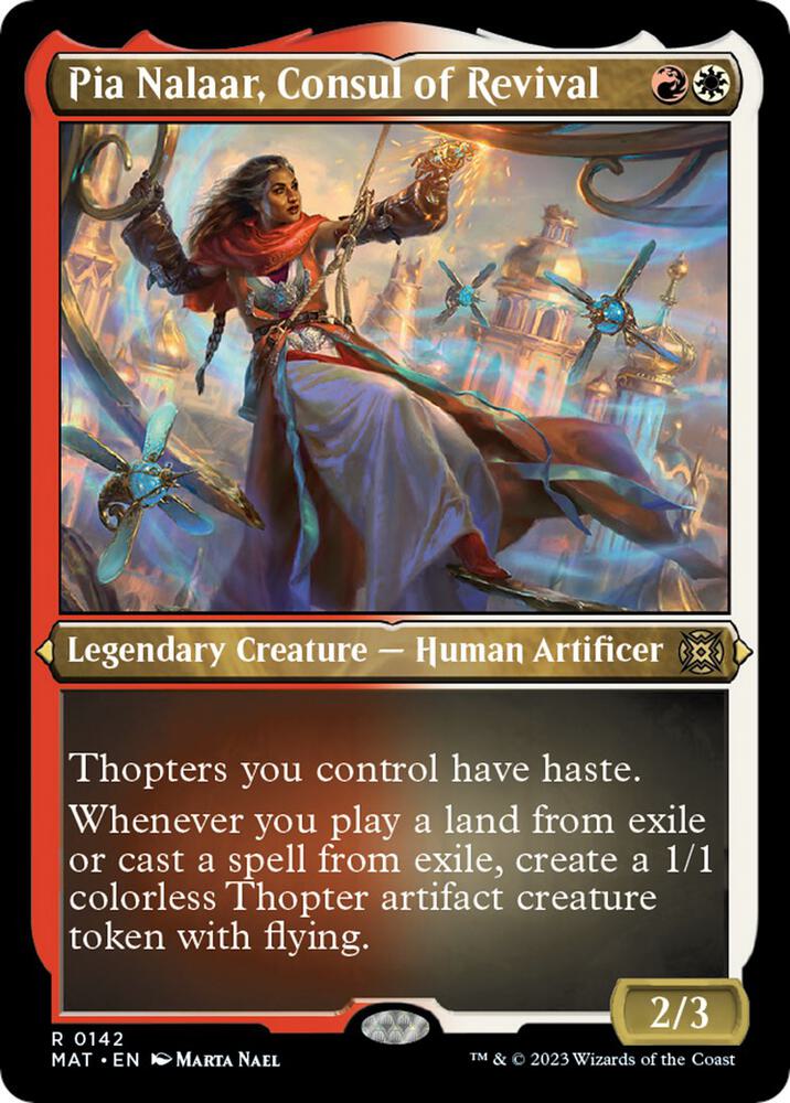 Pia Nalaar, Consul of Revival (Foil Etched) 142 card from March of the Machine: The Aftermath