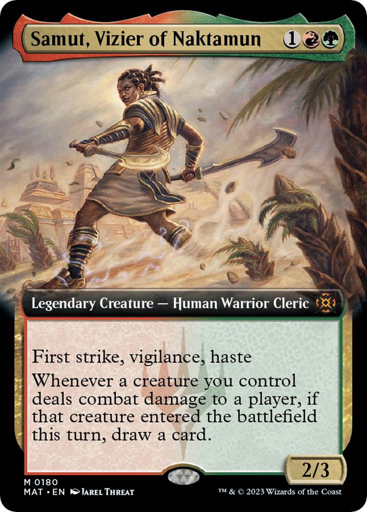Samut, Vizier of Naktamun (Extended Art) 180 card from March of the Machine: The Aftermath