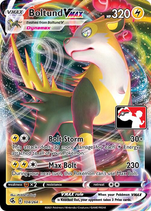 Boltund VMAX 104/264 card from Prize Pack Series Cards