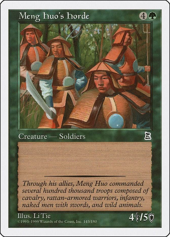 Meng Huo's Horde 143 card from Portal Three Kingdoms