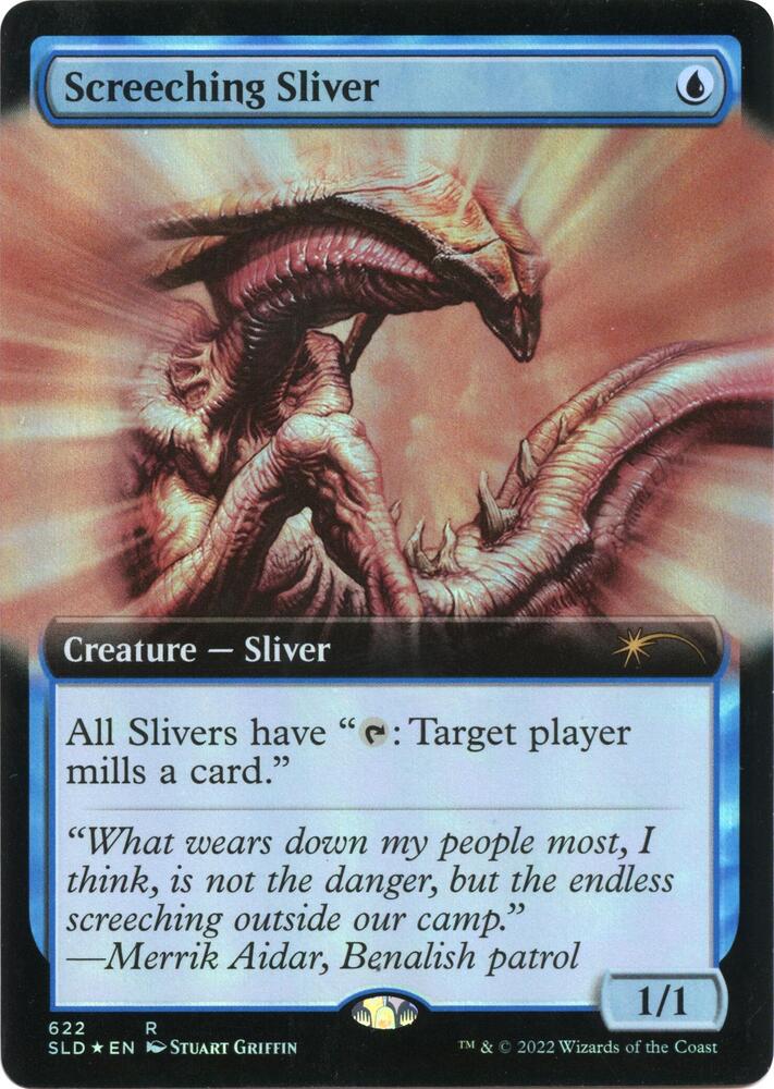 Screeching Sliver (Extended Art) 622 card from Secret Lair Drop Series
