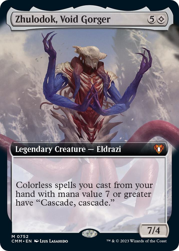Zhulodok, Void Gorger (Extended Art) 752 card from Commander Masters