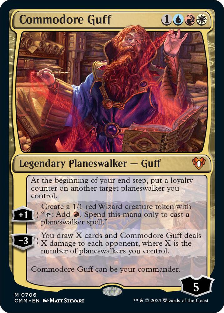 Commodore Guff 706 card from Commander Masters