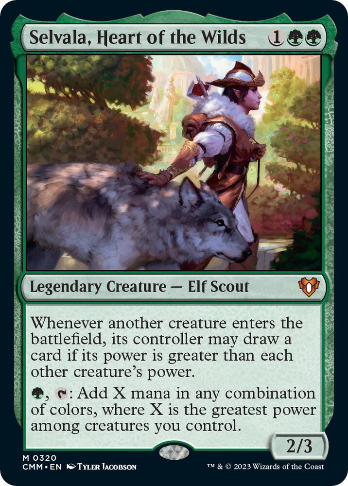 Selvala, Heart of the Wilds 320 card from Commander Masters
