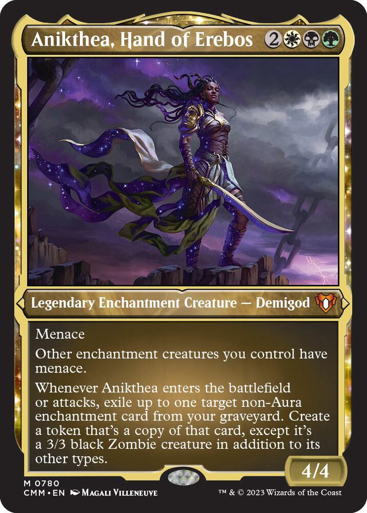 Anikthea, Hand of Erebos (Display Commander) (Foil Etched) - Thick Stock 780 card from Commander Masters