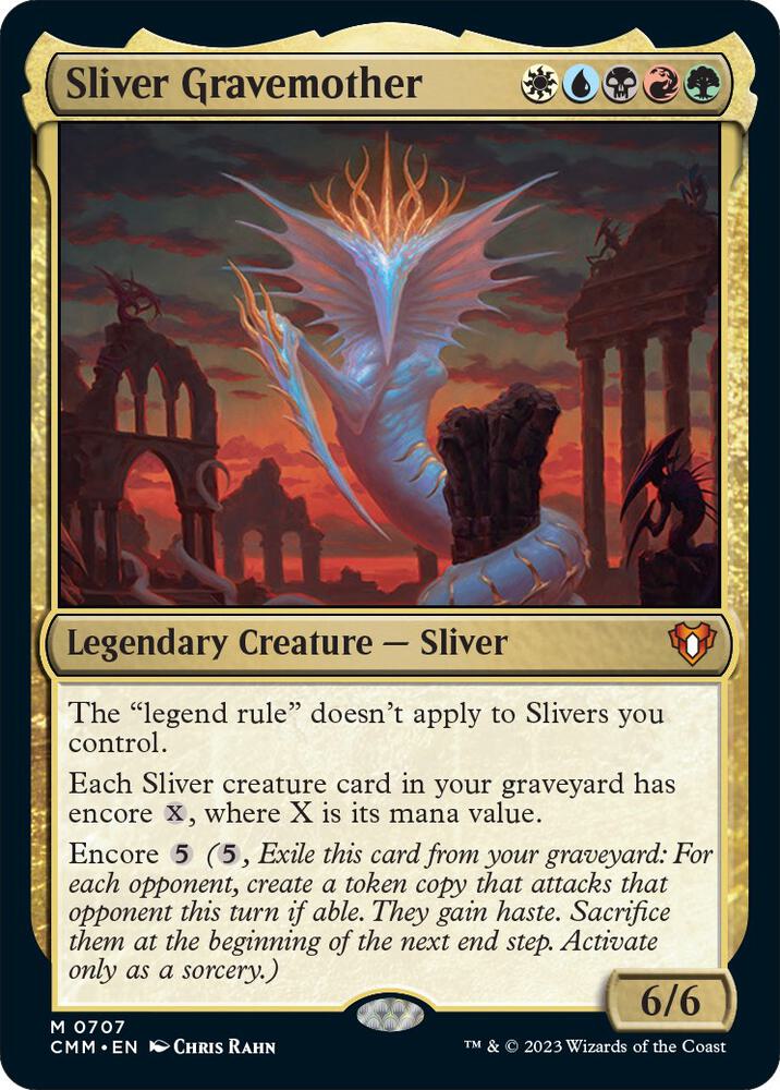 Sliver Gravemother 707 card from Commander Masters