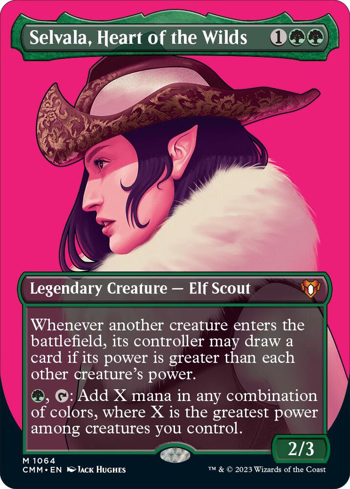 Selvala, Heart of the Wilds (Textured Foil) 1064 card from Commander Masters