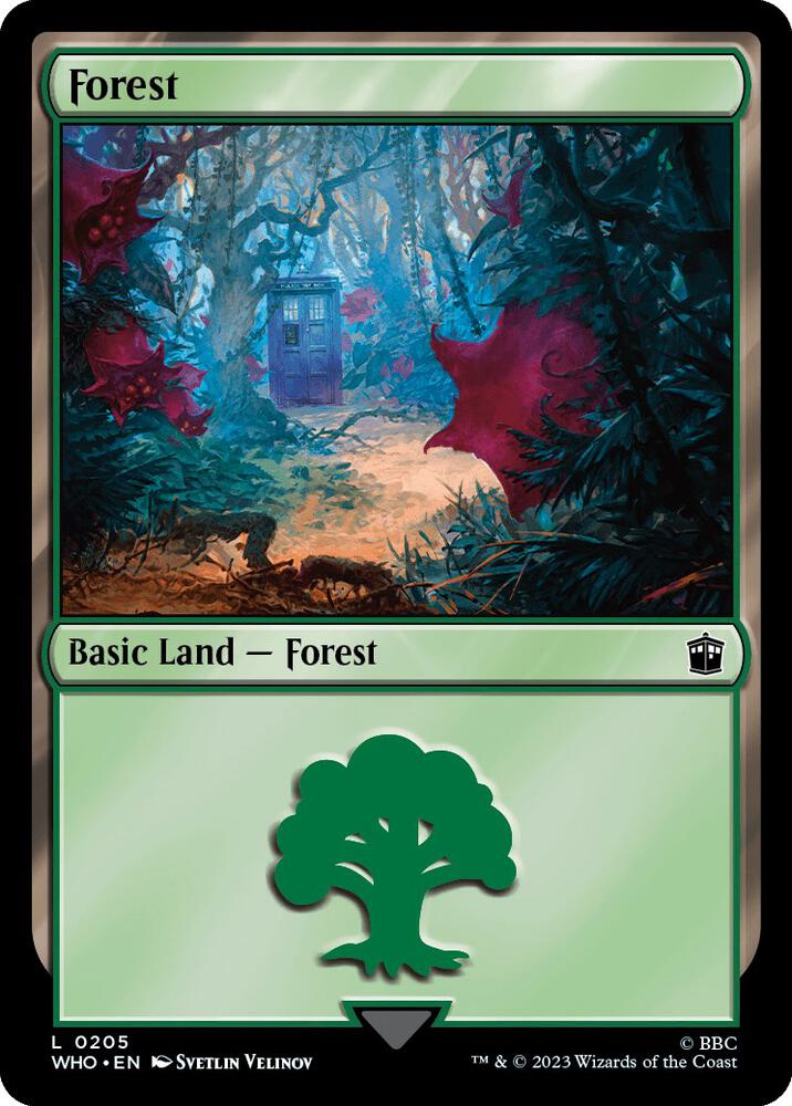 Forest 205 card from Universes Beyond: Doctor Who