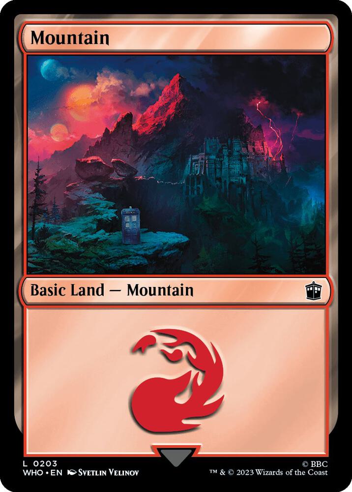Mountain 203 card from Universes Beyond: Doctor Who