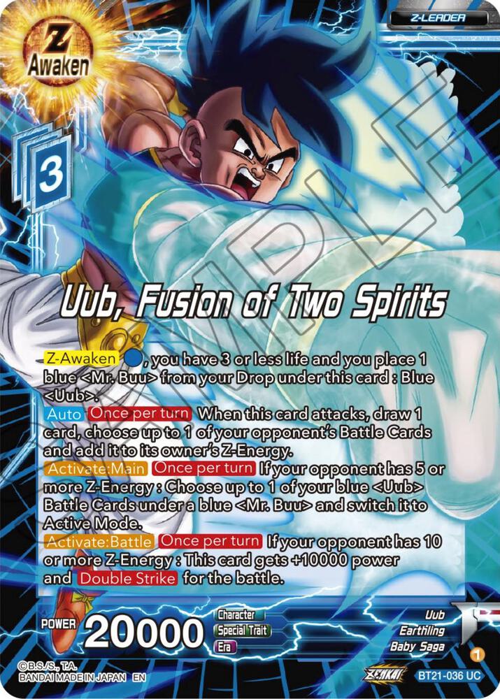 Uub, Fusion of Two Spirits BT21-036 card from Wild Resurgence