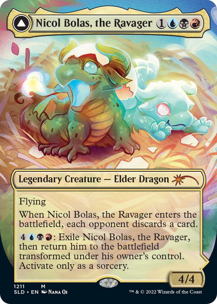 Nicol Bolas, the Ravager (Display Commander) - Thick Stock 1211 card from Secret Lair Drop Series