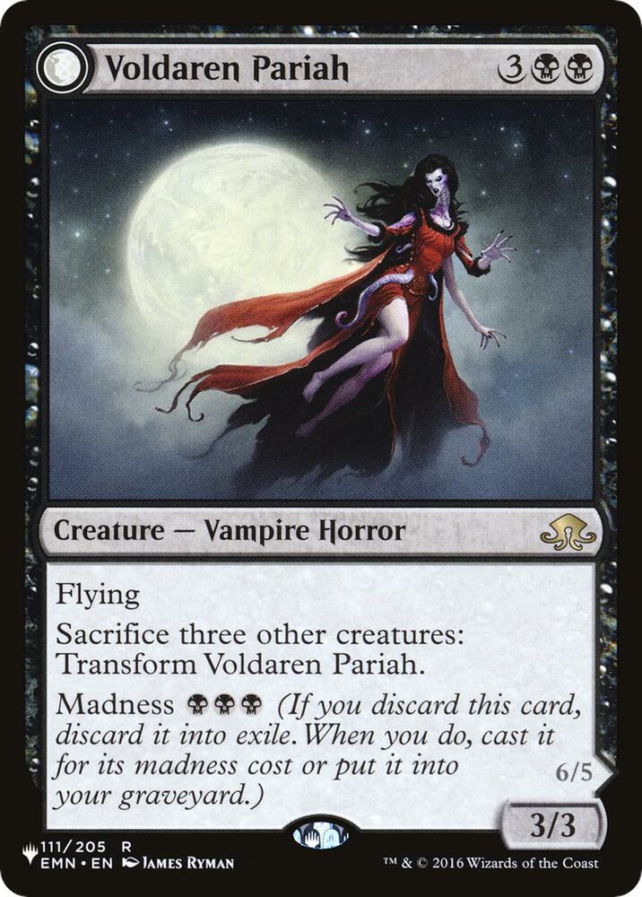 Voldaren Pariah 111 card from The List Reprints