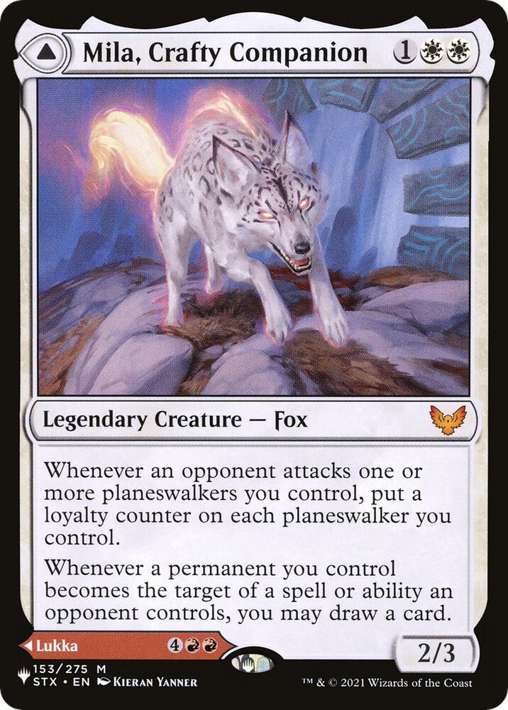 Mila, Crafty Companion 153 card from The List Reprints