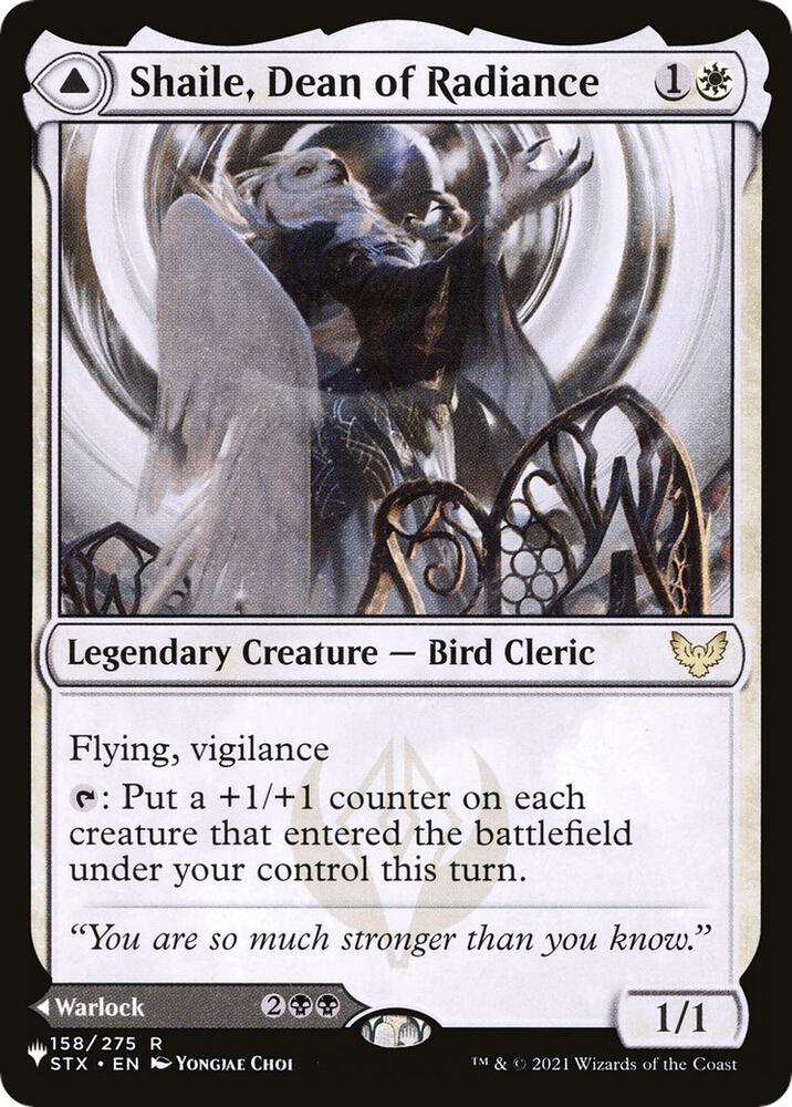 Shaile, Dean of Radiance 158 card from The List Reprints