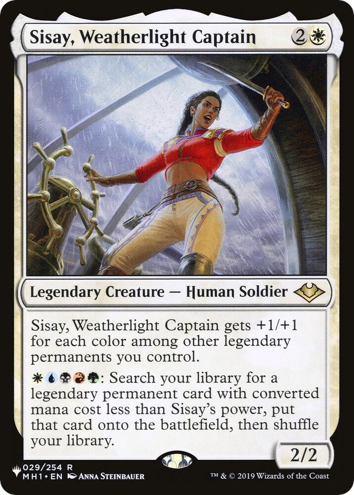 Sisay, Weatherlight Captain 29 card from The List Reprints