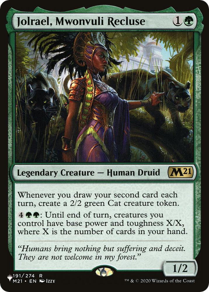 Jolrael, Mwonvuli Recluse 191 card from The List Reprints