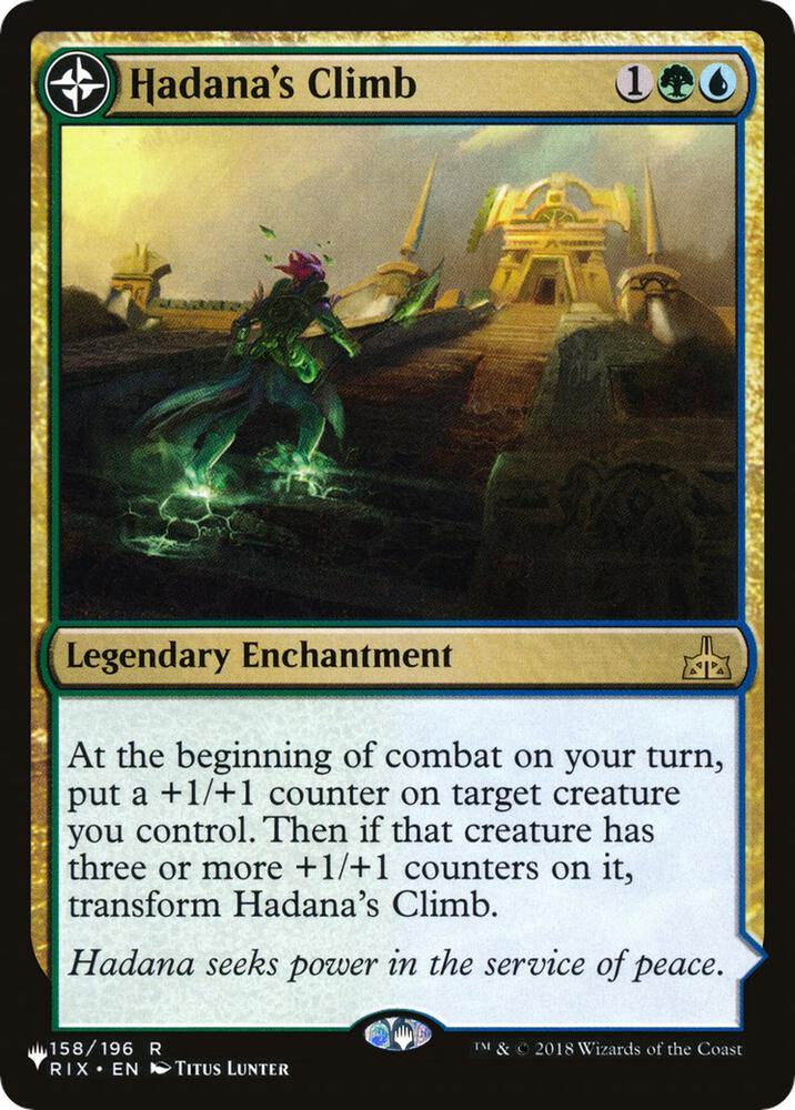 Hadana's Climb 158 card from The List Reprints