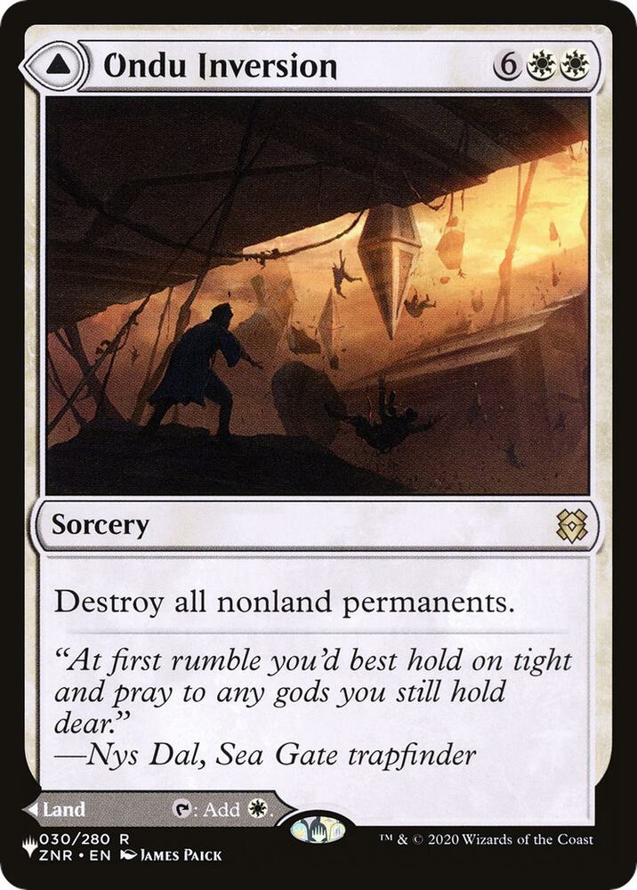Ondu Inversion 30 card from The List Reprints