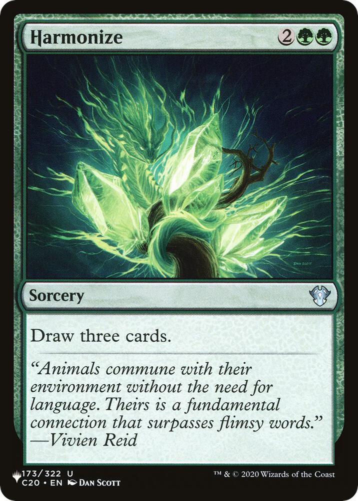 Harmonize (C20) 173 card from The List Reprints