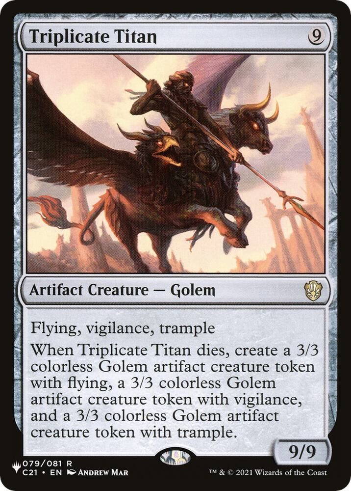 Triplicate Titan 79 card from The List Reprints