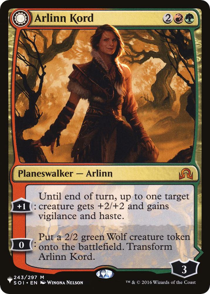 Arlinn Kord 243 card from The List Reprints
