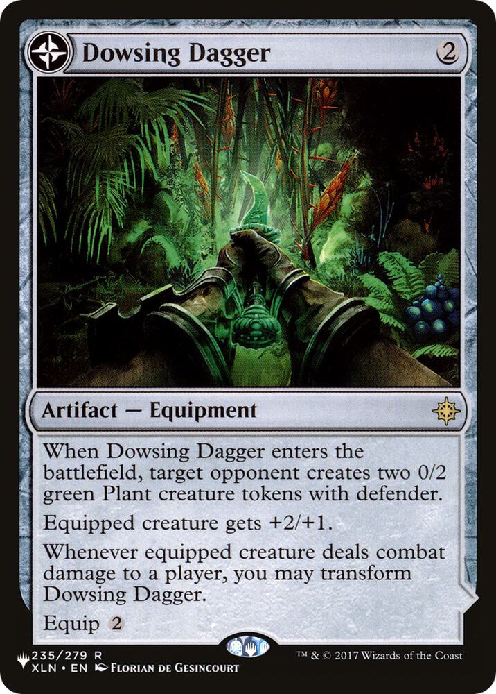 Dowsing Dagger 235 card from The List Reprints