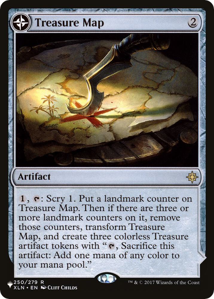 Treasure Map 250 card from The List Reprints