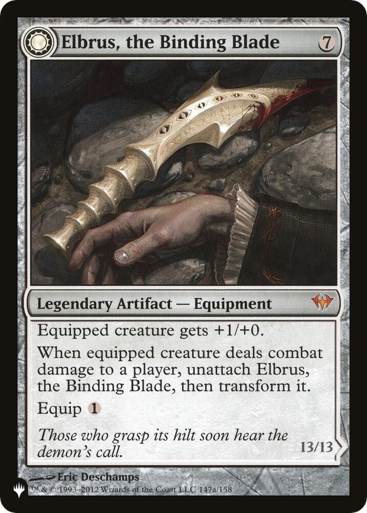 Elbrus, the Binding Blade 147 card from The List Reprints