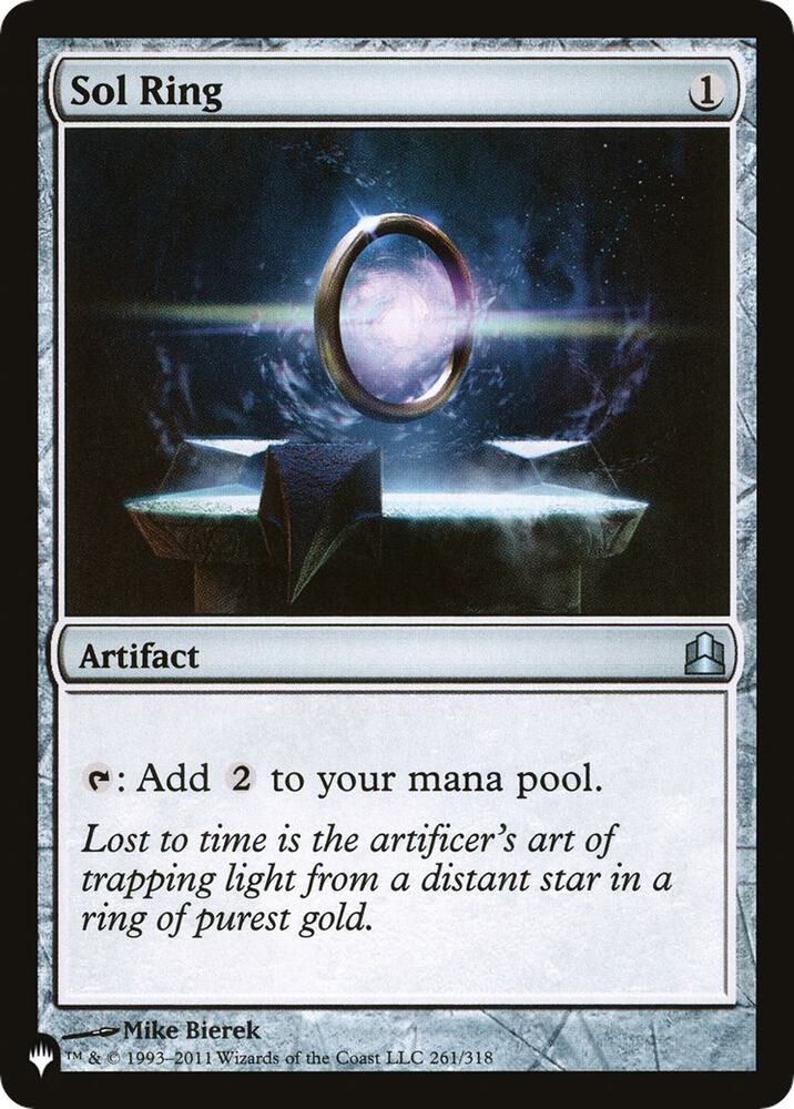 Sol Ring (CMD) 261 card from The List Reprints