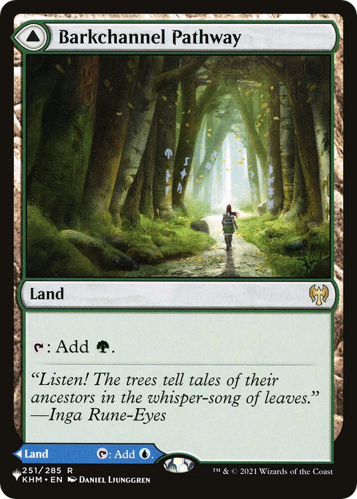 Barkchannel Pathway 251 card from The List Reprints